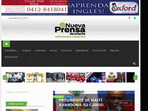 Nueva Prensa de Oriente - home page