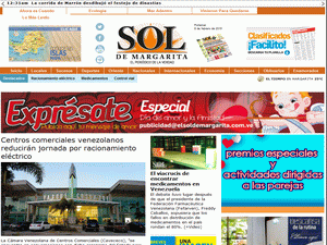 El Sol de Margarita - home page
