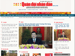 Quan Doi Nhan Dan - home page