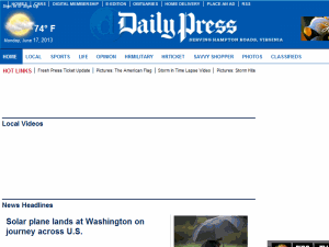 Daily Press - home page