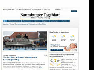 Naumburger Tageblatt - home page