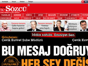 Sözcü - home page