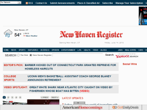 New Haven Register - home page