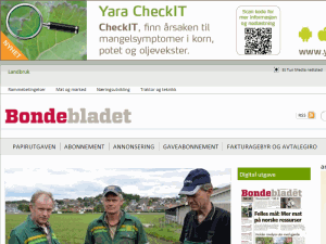 Bondebladet - home page