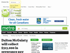 Metro - home page