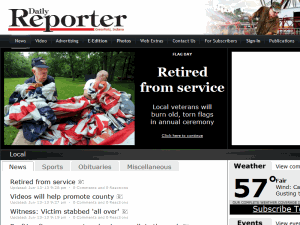 Daily Reporter - home page
