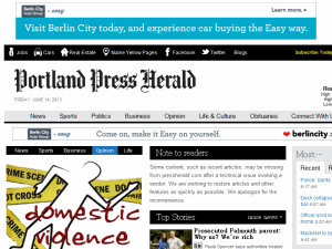 Portland Press Herald - home page