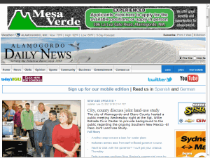 Alamogordo Daily News - home page