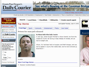 Grants Pass Daily Courier - home page