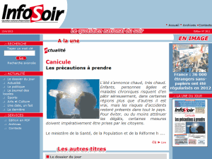 Infosoir - home page