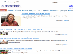 O Apostolado - home page