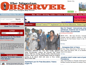 The Nigerian Observer - home page