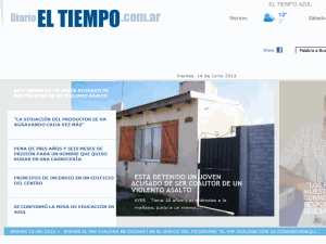 El Tiempo - home page