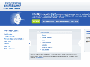 Baltic News Service Eesti OÜ - home page