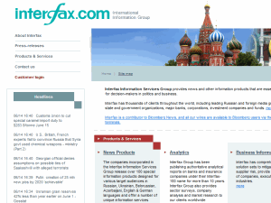 Interfax - home page
