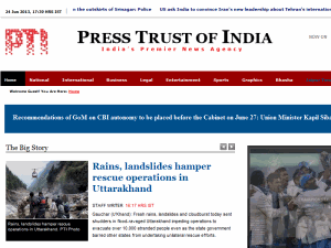Press Trust of India - home page