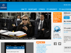 Tidningarnas Telegrambyrå - home page