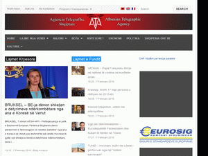 Albanian Telegraphic Agency - home page