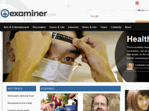 The Examiner - home page