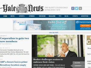 Yale Daily News - home page