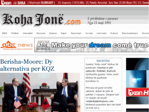 Koha Jonë - home page