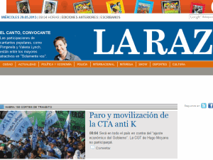 La Raz&oacute;n - home page