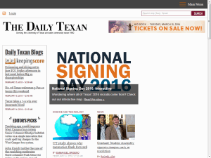 The Daily Texan - home page