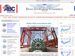 Daily Journal of Commerce - home page
