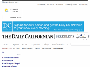 The Daily Californian - home page