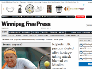 Winnipeg Free Press - home page