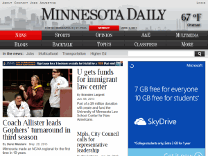 The Minnesota Daily - home page