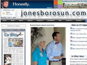 The Jonesboro Sun - home page