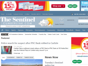 The Sentinel - home page