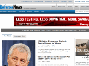 Defense News - home page