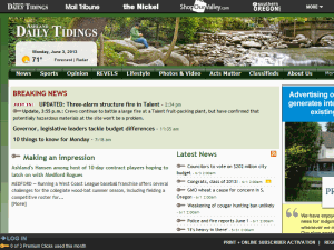 Ashland Daily Tidings - home page