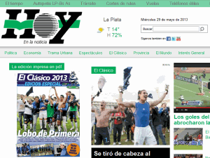 Di&aacute;rio Hoy - home page