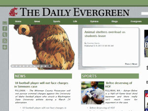 The Daily Evergreen - home page