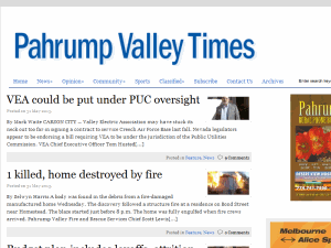 Pahrump Valley Times - home page