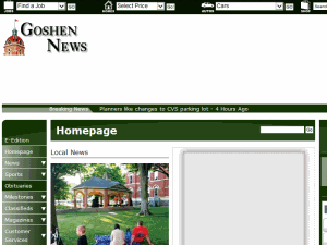 The Goshen News - home page