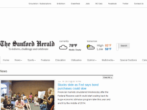 The Sanford Herald - home page