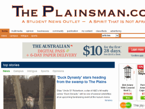 The Auburn Plainsman - home page
