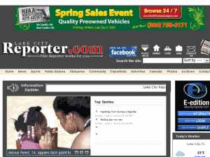 Lake City Reporter - home page