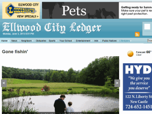 Ellwood City Ledger - home page