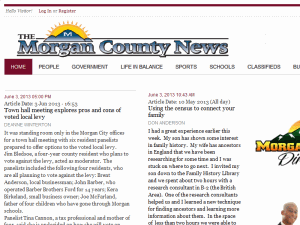 The Morgan County News - home page