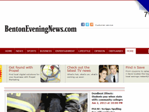 Benton Evening News - home page