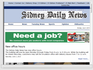The Sidney Daily News - home page