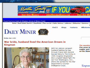 Kingman Daily Miner - home page