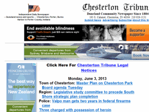 Chesterton Tribune - home page