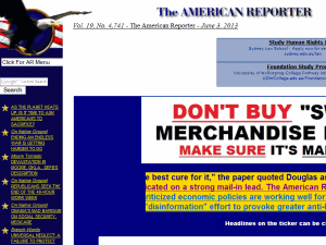 The American Reporter - home page