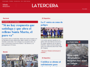 La Tercera - home page
